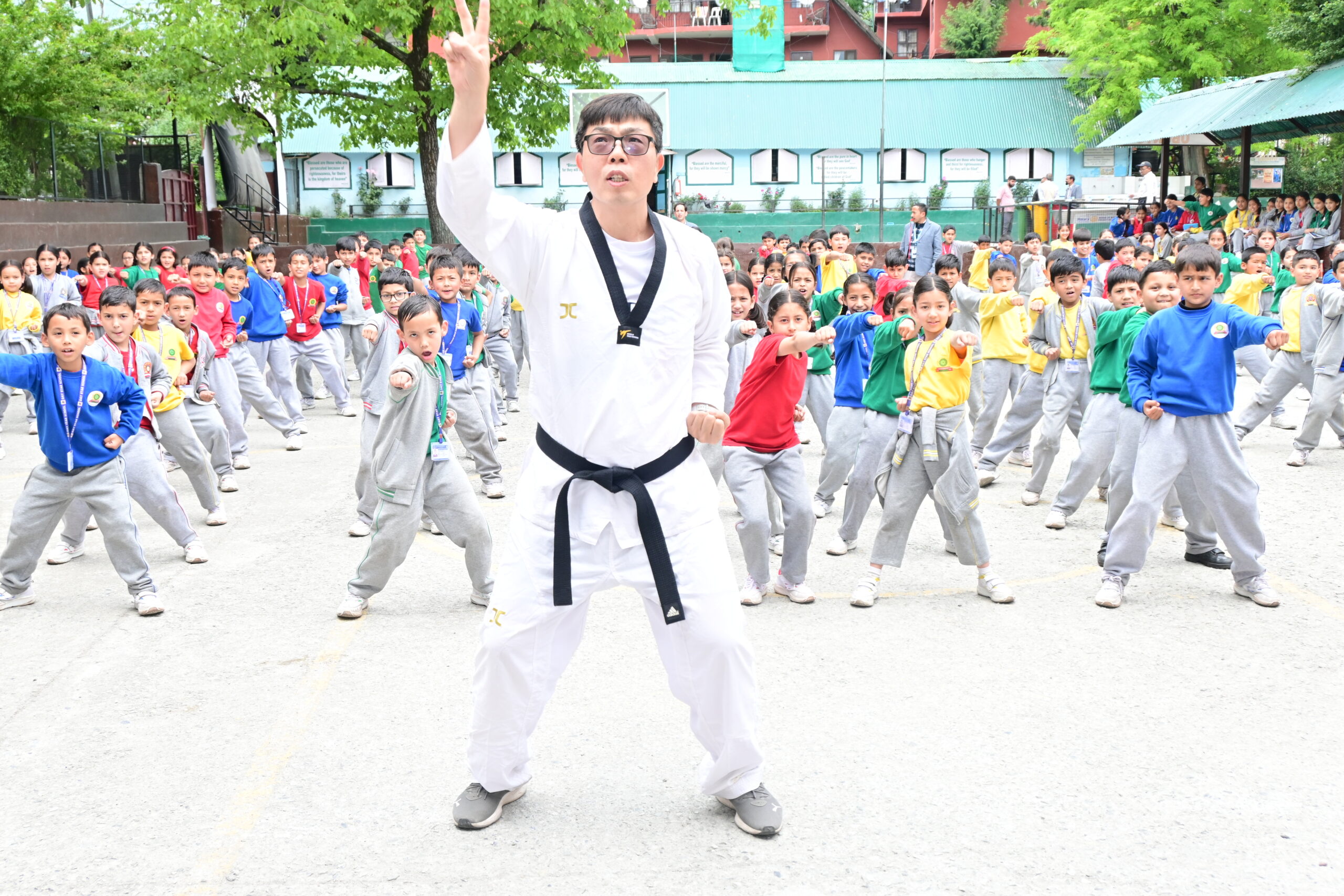 Taekwondo training